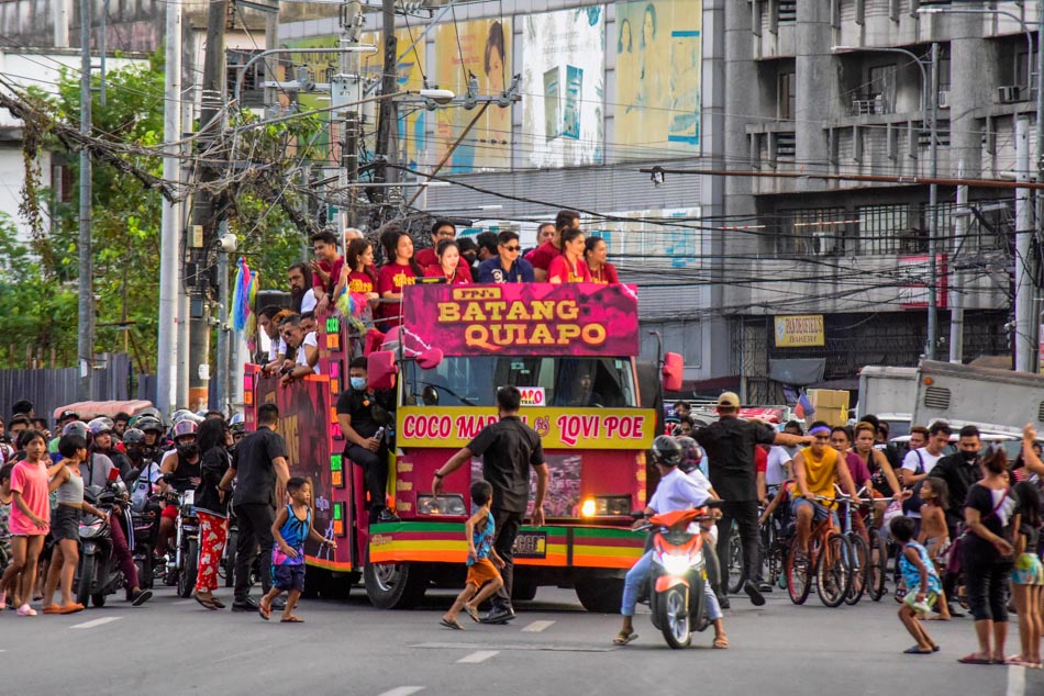 SLIDESHOW 'Batang Quiapo' motorcade rolls through Manila ABSCBN News