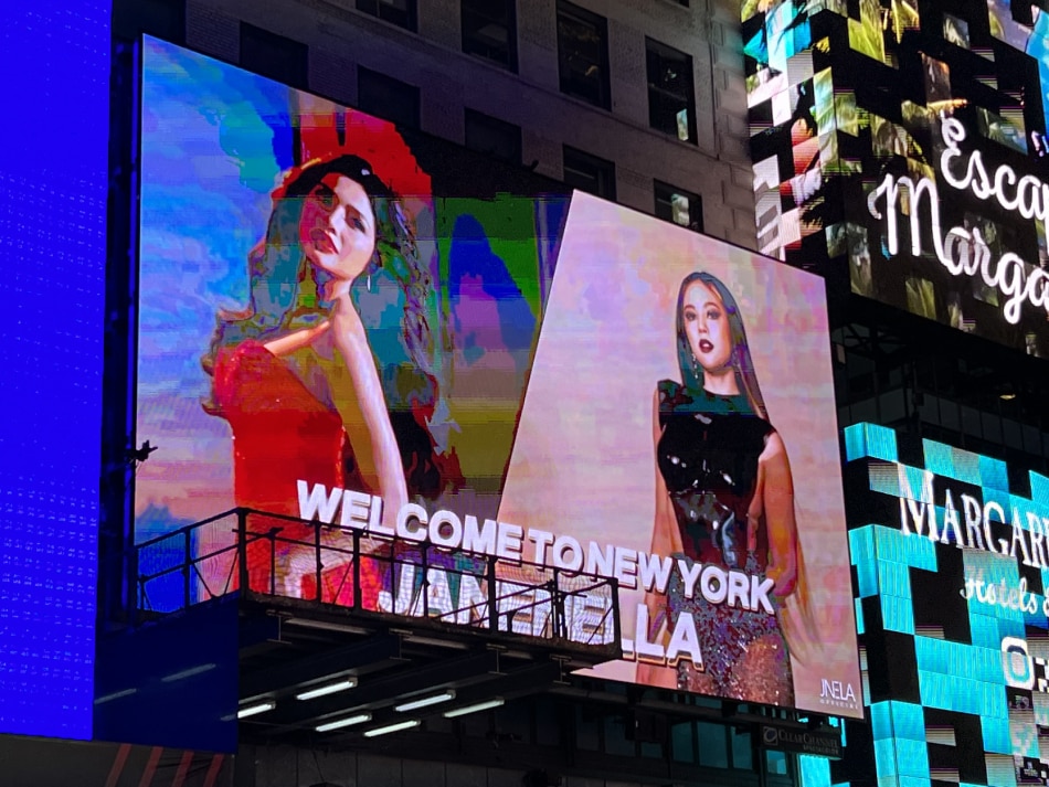 Fans pay tribute to &#39;JaneNella&#39; with billboard in NYC 10