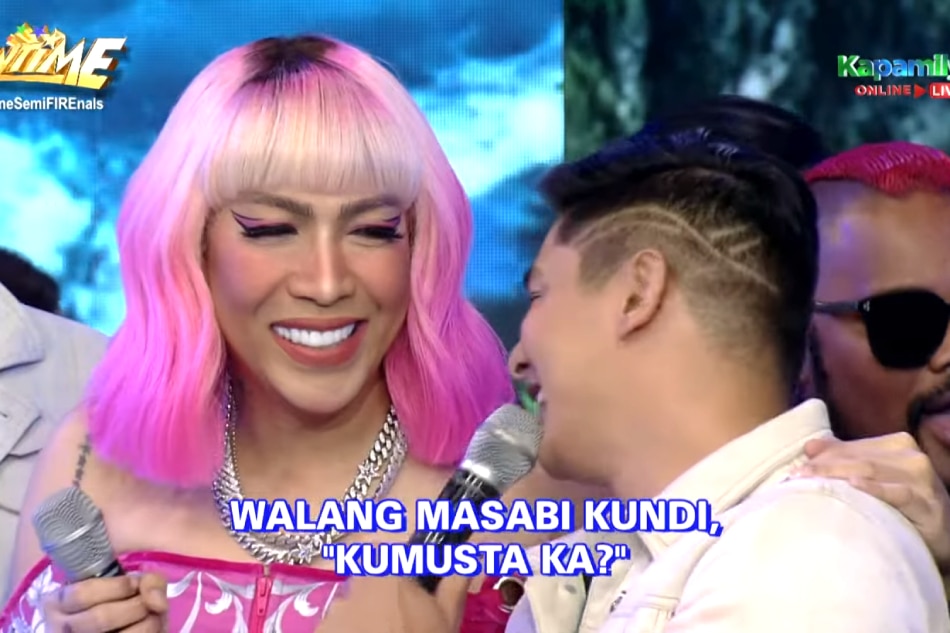 Long-time friends Vice Ganda and Coco Martin reunite on 'It's Showtime' on Monday. ABS-CBN