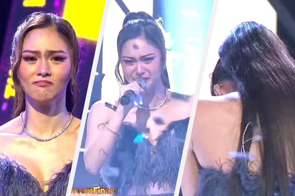 'Dream Maker' host Kim Chiu turns emotional during the live finale of the reality talent search. ABS-CBN