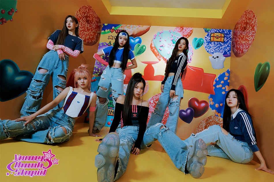 Concept photo for K-pop girl group NMIXX's song 'Young, Dumb, Stupid,' a pre-release for its upcoming extended play 'Expérgo,' scheduled to drop on March 20. Photo: Twitter/@NMIXX_Official