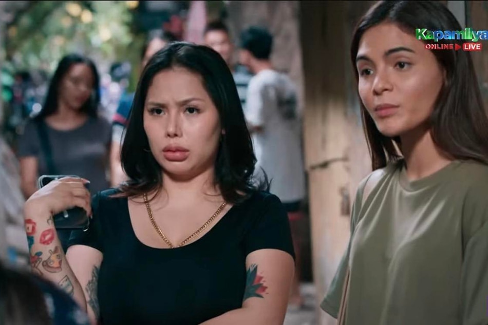 Toni Fowler as Chicky together with Lovi Poe as Mokang in the latest episode of 'FPJ's Batang Quiapo' aired March 20, 2023. ABS-CBN