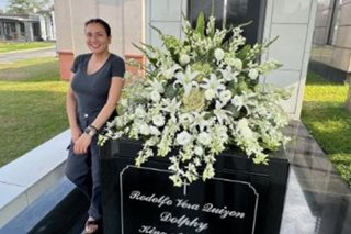WATCH: Zsa Zsa Padilla adds cross to Dolphy's crypt