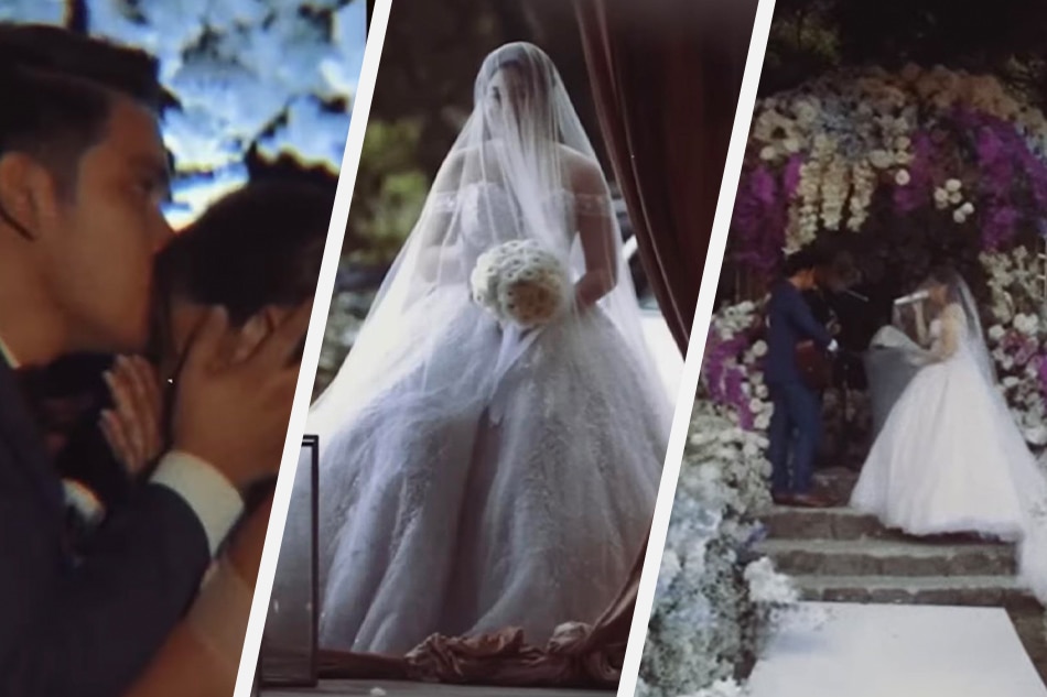  Footage of the January 2019 wedding of Moira dela Torre and Jason Hernandez is seen in the latter's new music video released on Wednesday. Screenshot