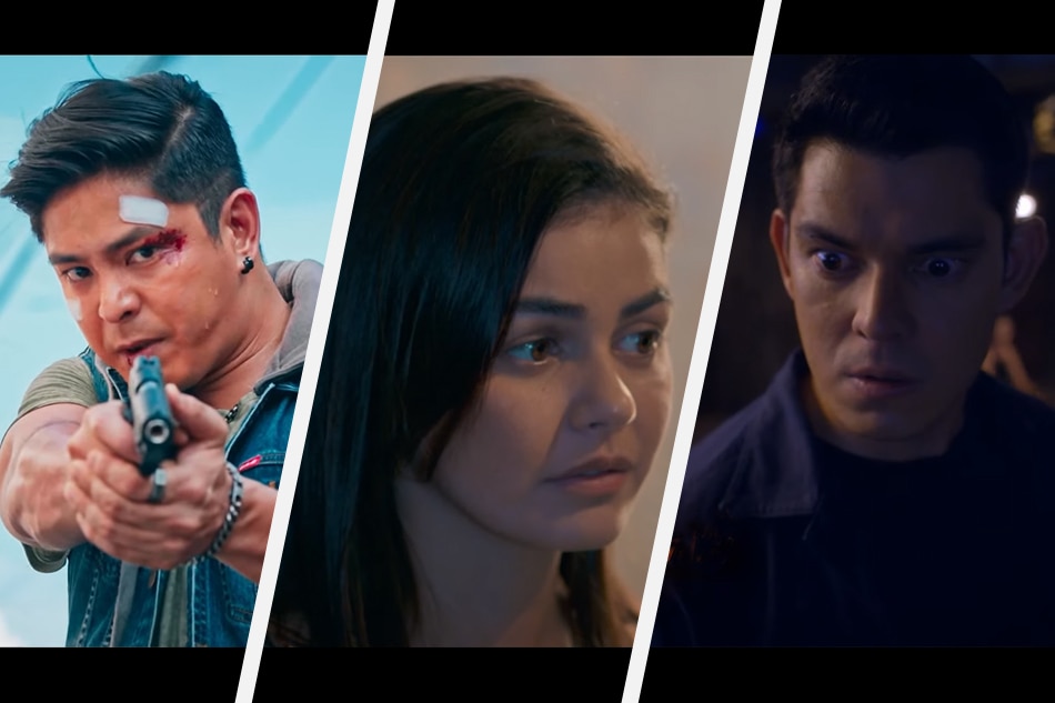 ABS-CBN primetime series lead stars (from left) Coco Martin of 'FPJ's Batang Quiapo,' Janine Gutierrez of 'Dirty Linen,' and Richard Gutierrez of 'The Iron Heart.' ABS-CBN