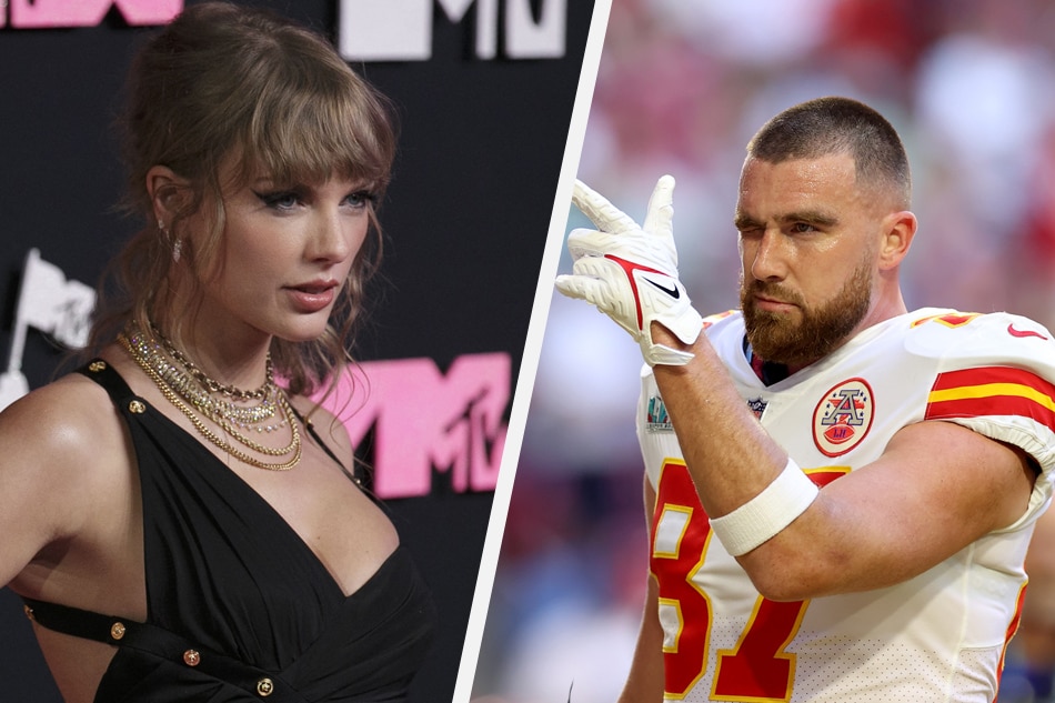Kansas City Chiefs tight end Travis Kelce and American singer-songwriter Taylor Swift. Sarah Yenesel, Caroline Brehman, EPA-EFE