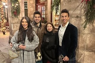 Pia Wurtzbach makes new traditions with BF in Scotland