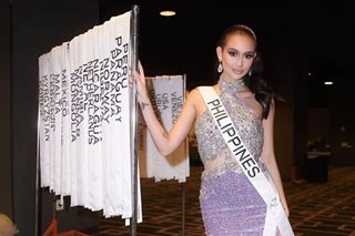 Celeste Cortesi gets her PH sash for Miss Universe