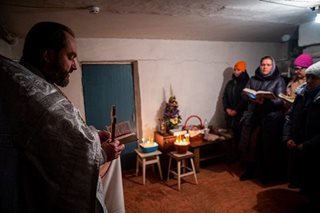 Christmas in a bomb shelter for Orthodox Ukrainians