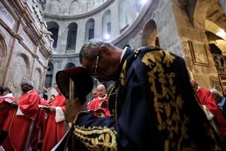 Latin Catholic clergy hold mass for Benedict XVI