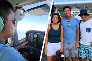 WATCH: With son as pilot, Kuya Kim flies to La Union