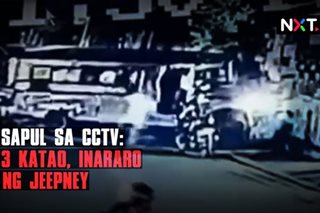 Sapul sa CCTV: 3 katao, inararo ng jeepney