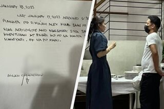LOOK: Alex Gonzaga apologizes to waiter in viral clip