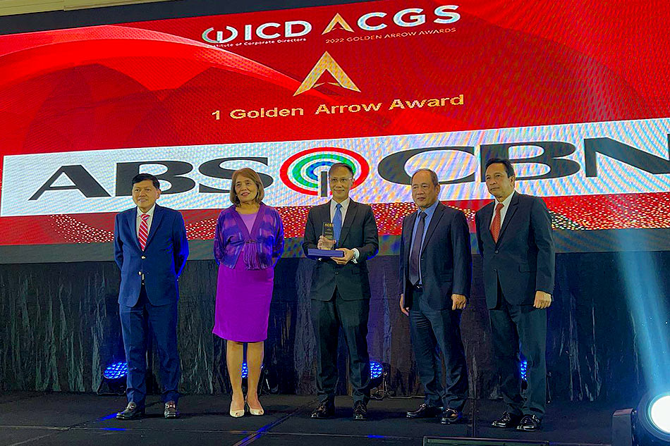 ABS-CBN wins ACGS Golden Arrow award anew for good governance
