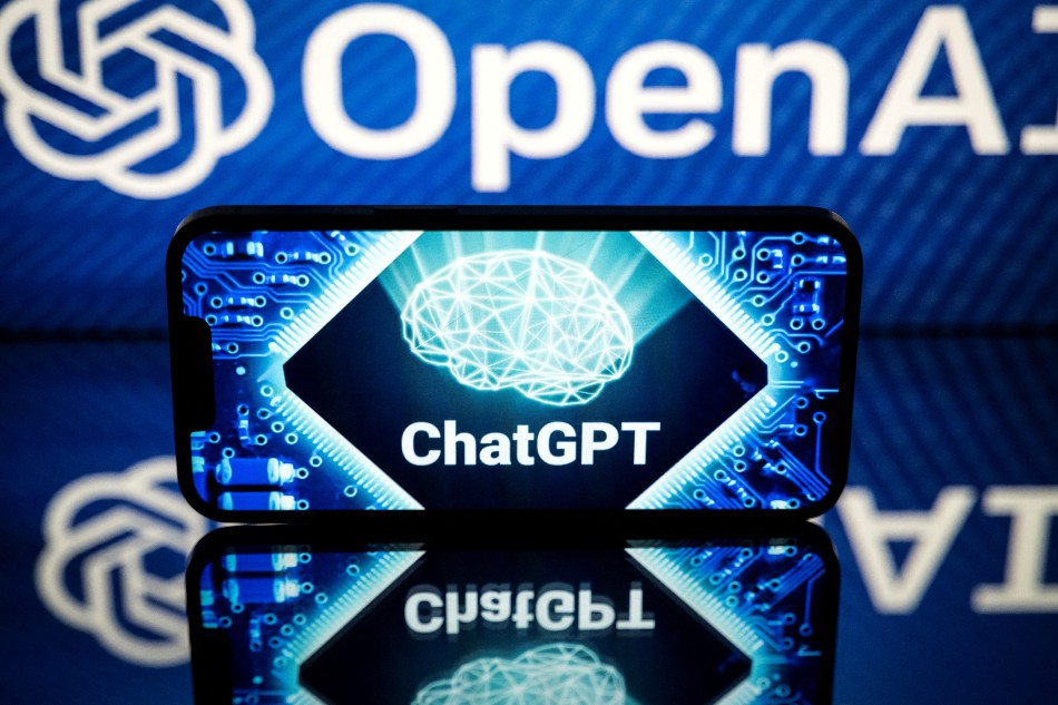 This picture taken on Jan. 23, 2023 in Toulouse, southwestern France, shows screens displaying the logos of OpenAI and ChatGPT. ChatGPT is a conversational artificial intelligence software application developed by OpenAI. Lionel Bonaventure, AFP