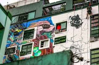 Environmentally-themed mural takes shape on Maginhawa St.