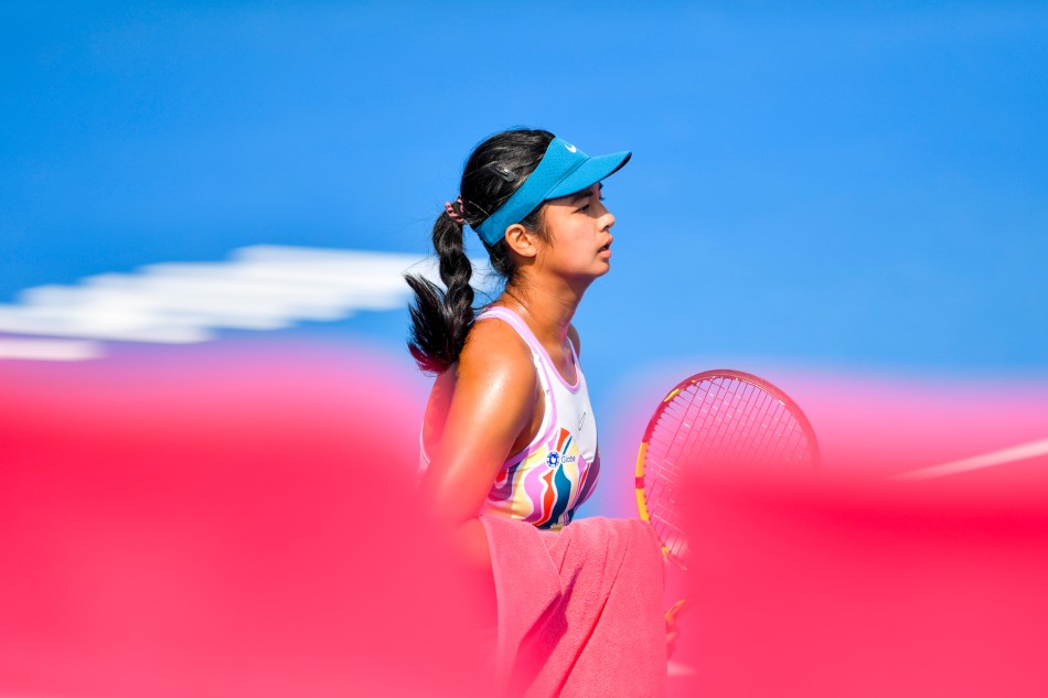 Alex Eala at the WTA Thailand Open in Hua Hin. Photo courtesy of 2023 Thailand Open.