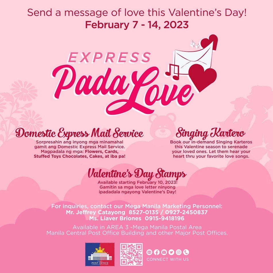 Ph Post Office Launches Pada Love For Valentines Day Abs Cbn News 2923