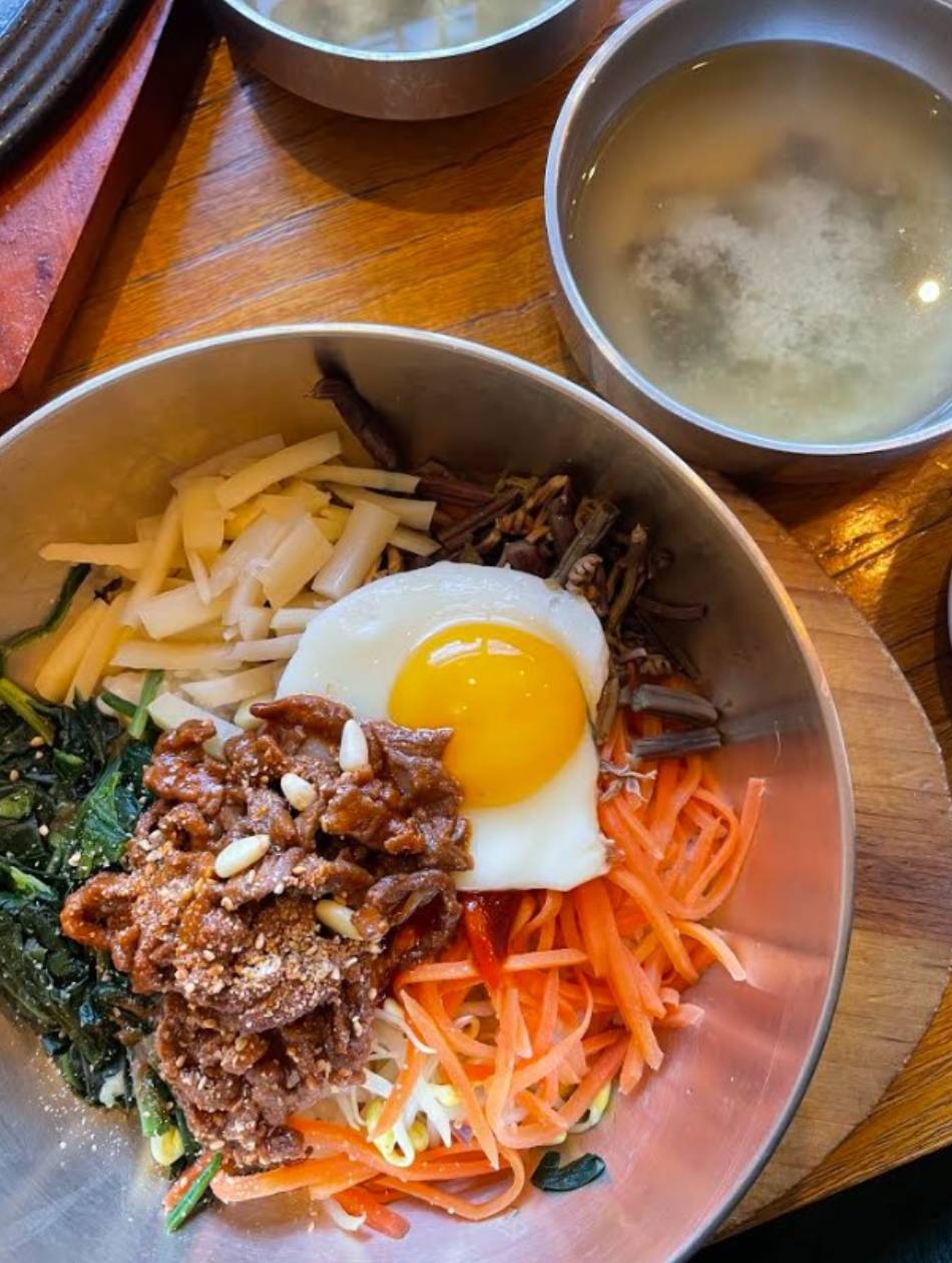 The famous Jeonju Bibimpap is a must try in any restaurants serving it. Sweet and savory flavors are given different textures from the mix of vegetables, meat and rice.