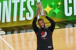 Lillard wins NBA 3-point title with unknown McClung Dunk king