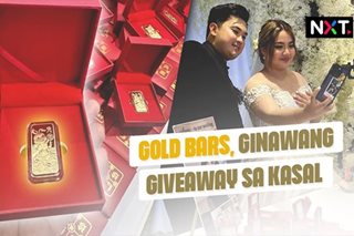 Gold bars, ginawang giveaway sa kasal