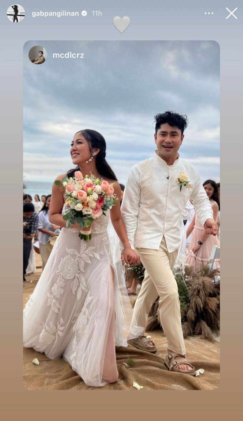 &#39;Mula sa Buwan&#39; stars Gab Pangilinan, Myke Salomon tie the knot 1