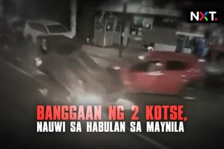 Banggaan ng 2 kotse, nauwi sa habulan sa Maynila