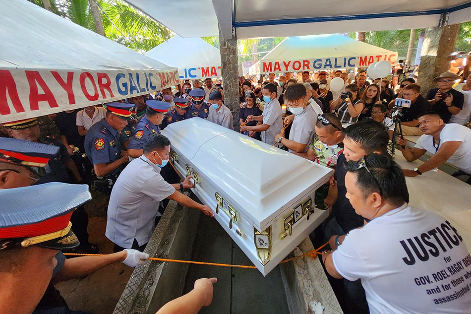Slain Negros Oriental gov laid to rest