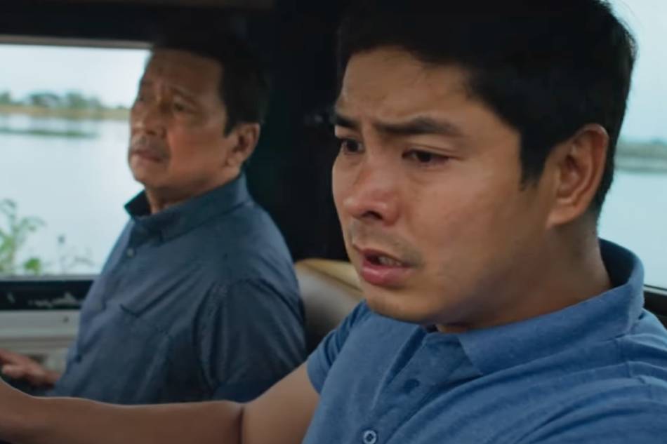 Lito Lapid and Coco Martin in a scene from 'Apag.' Screenshot