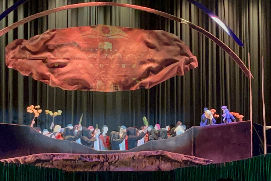 The puppet version of the passion of Christ, dubbed 