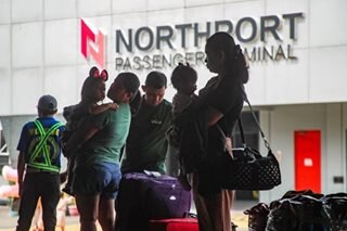 Holy Week travelers at Northport, Manila
