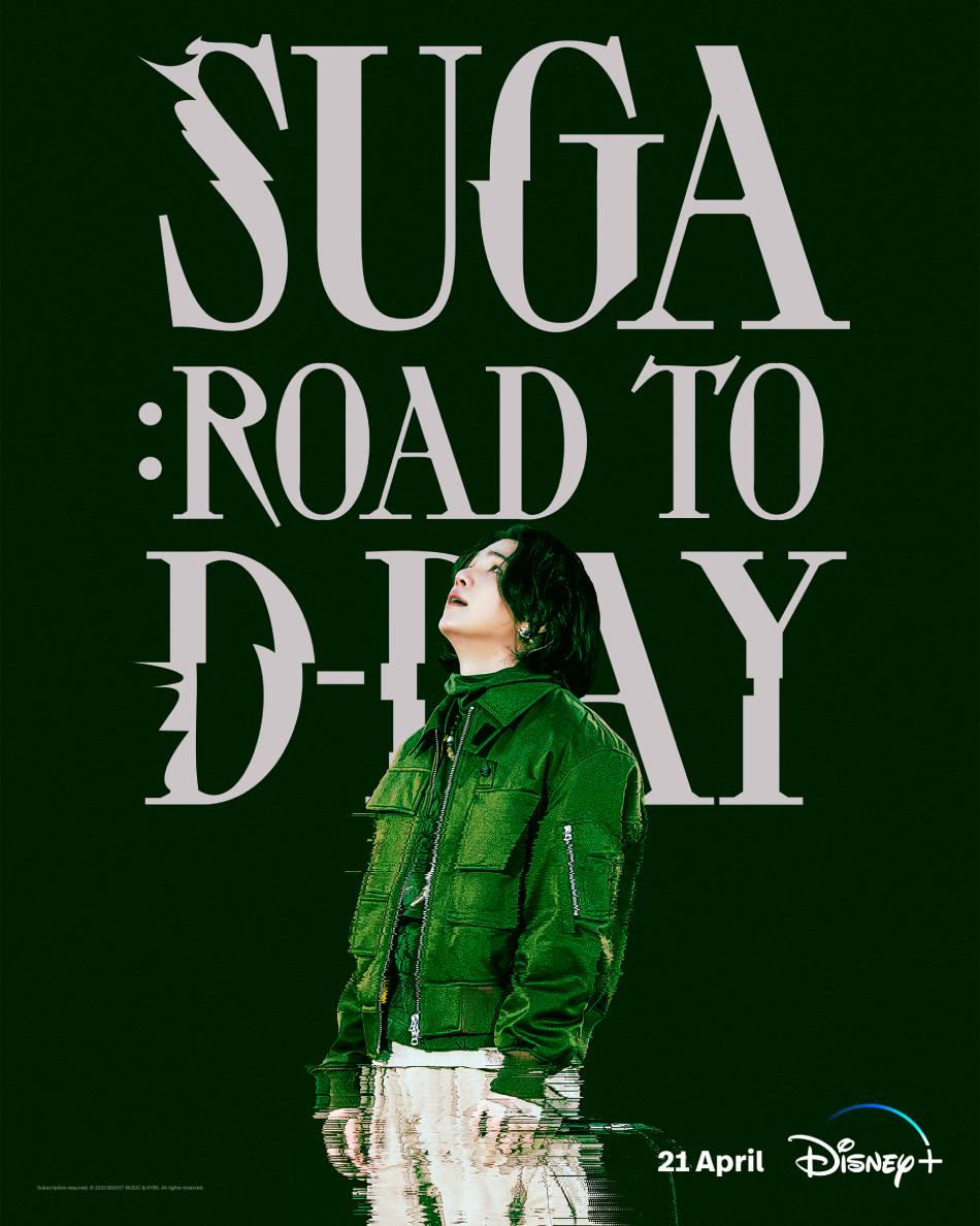 Promotional poster for the Disney+ documentary featuring Suga of the hit K-pop boy group BTS. Photo courteys of Disney+