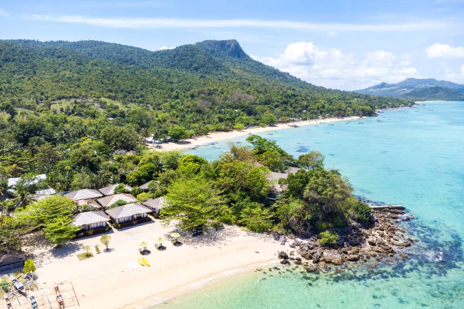 An Aerial view of Balay Kogon and the Buaya Beach. Contributed by Sicogon Island and Resorts