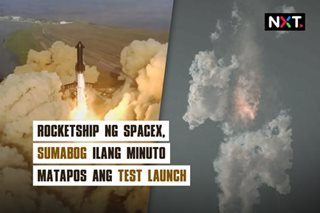 Rocketship ng SpaceX, sumabog matapos ang test launch 