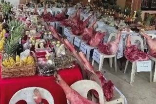 Karneng baboy ipinang-giveaway sa kasal sa Batangas