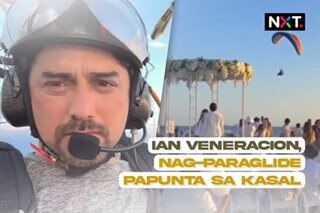 Ian Veneracion, nag-paraglide papunta sa kasal