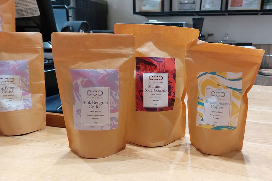 Coffee beans for sale at Cafe Society. Jeeves de Veyra