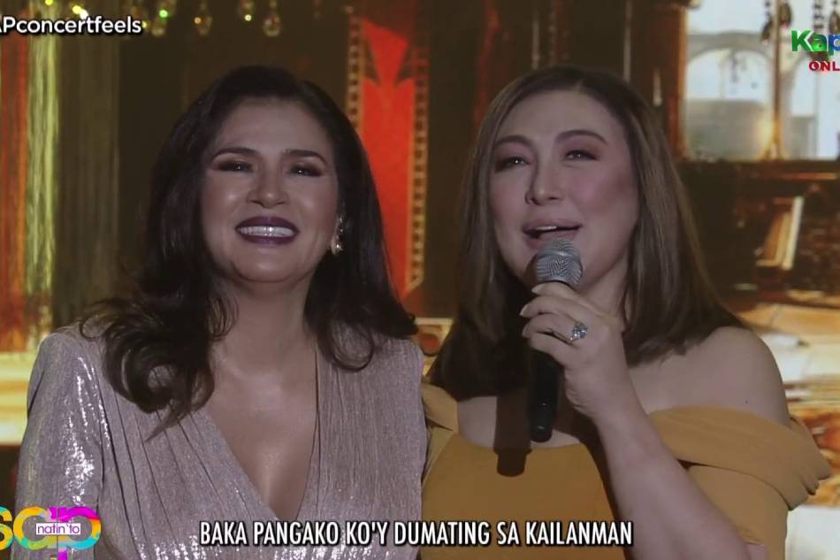 Megastar Sharon Cuneta surprised her longtime friend Zsa Zsa Padilla during the latter's birthday celebration at the 'ASAP Natin 'To' stage. ABS-CBN.