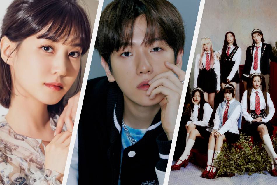 Actress Park Eun-bin, EXO member Baekhyun and girl group IVE are among the South Korean celebrities who are coming to the Philippines in June. Photo from EXO and IVE's Facebook pages and Park's Instagram account