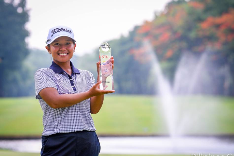 Harmie Constantino emerged as the first ICTSI Villamor Philippine Ladies Masters champion. Pilipinas Golf/Handout.