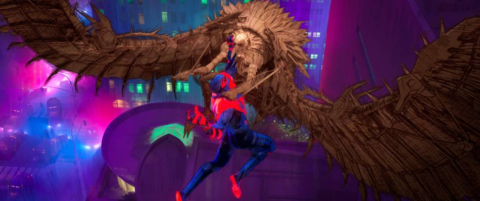 Spider-Man 2099/Miguel O'Hara battles the Vulture. Handout