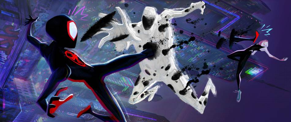 Miles Morales battles The Spot. Handout
