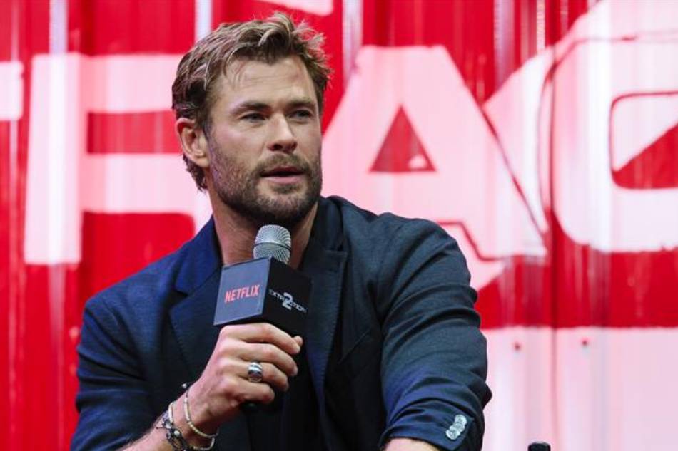 Chris Hemsworth attends the APAC press conference of 'Extraction 2' in the Philippines on June 5, 2023. Netflix