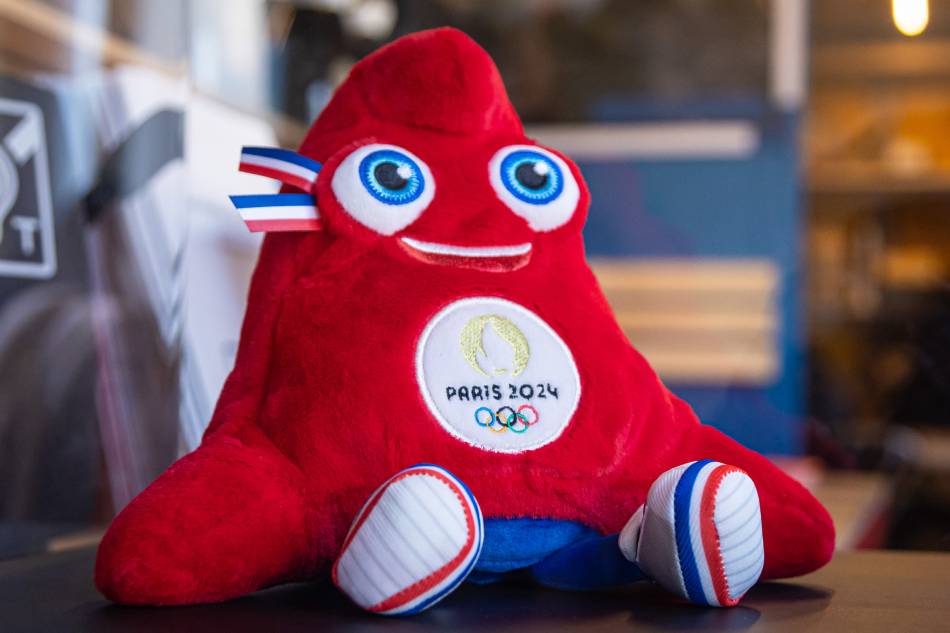 The Olympics Paris 2024 official mascot ‘Phryge’ displays at the construction site of the athletes' village of the Paris 2024 Olympic and Paralympic Games in Saint-Ouen, north of Paris, France, March 24, 2023. Christophe Petit Tesson, EPA-EFE.