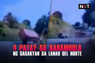 4 patay sa karambola ng sasakyan sa Lanao del Norte