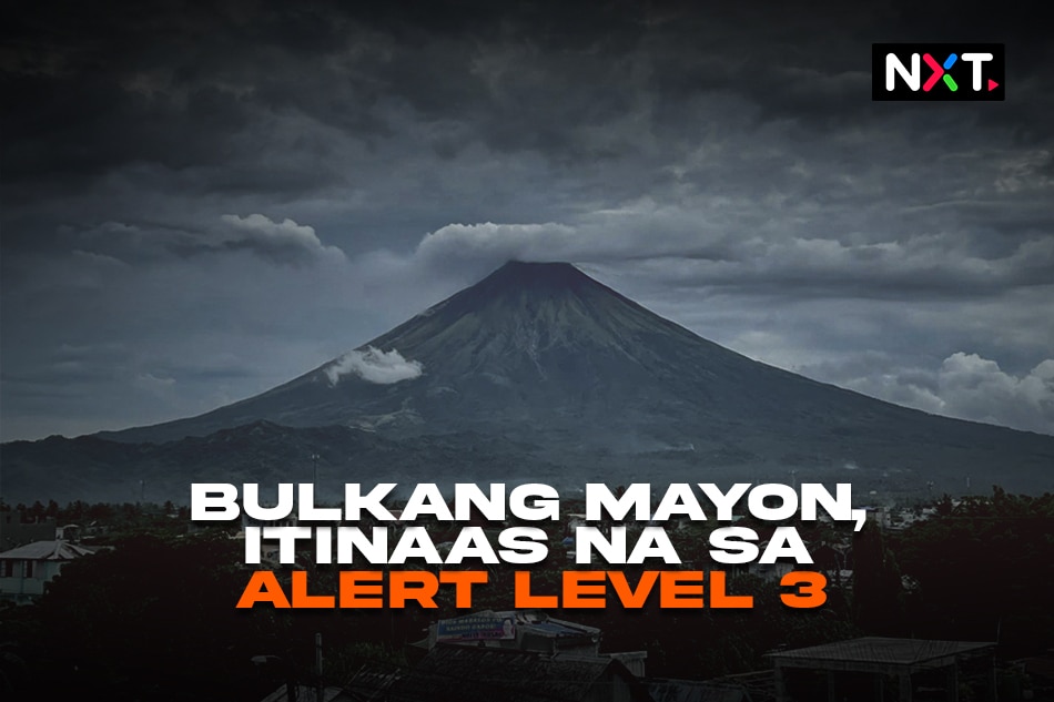 Bulkang Mayon Itinaas Na Sa Alert Level 3 Abs Cbn News 3085