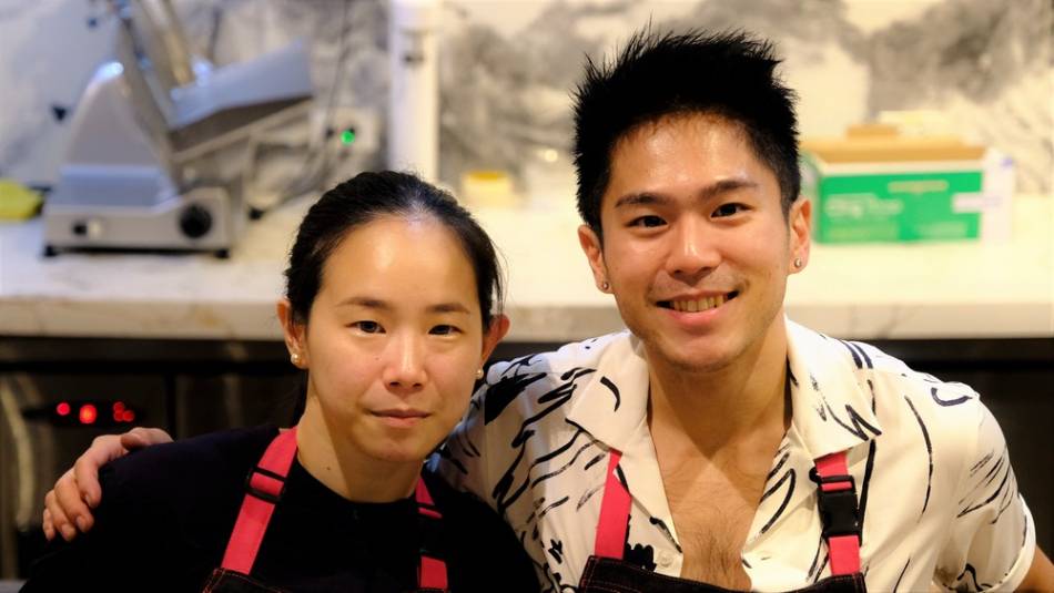 Yuichi Ito and his sister, molecular gastronomy whiz Nomi. Jeeves de Veyra