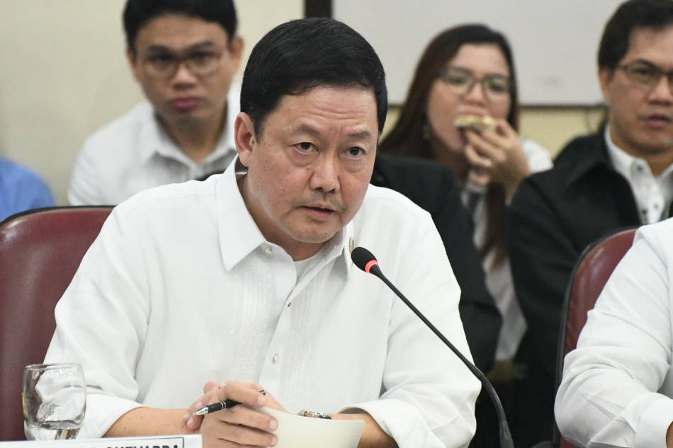 Former DOJ Secretary Menardo Guevarra during the House of Representatives