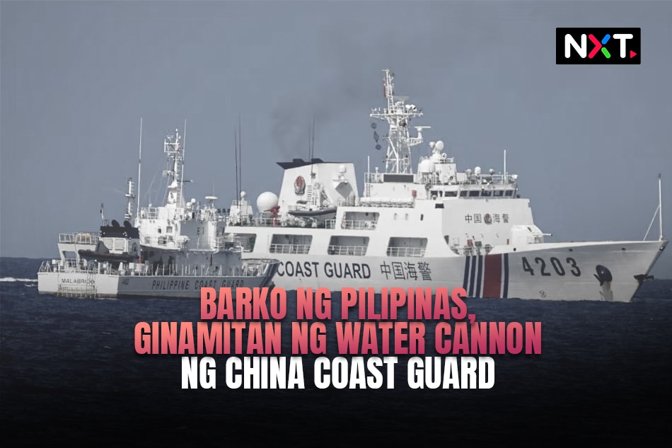 Barko Ng Pilipinas Ginamitan Ng Water Cannon Ng China Coast Guard Filipino News 9740