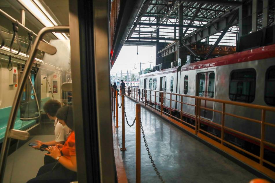 Public officials along with the public join the inaugural ride of the new LRT - 1 4th Generation Light Rail Vehicles (LRVs) at the LRT Baclaran Depot in Pasay City on July 19, 2023. Jonathan Cellona, ABS-CBN News